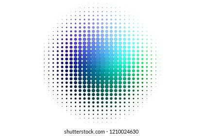 Light Multicolor, Rainbow vector backdrop with dots. Glitter abstract illustration with blurred drops of rain. Template for your brand book.