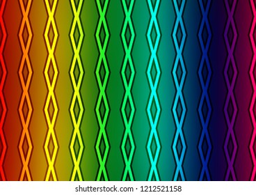 Light Multicolor, Rainbow vector backdrop with lines, cubes. Modern geometric abstract illustration with lines, squares. Pattern for business booklets, leaflets.