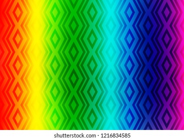 Light Multicolor, Rainbow vector backdrop with lines, cubes. Modern geometric abstract illustration with lines, squares. Pattern for ads, posters, banners.