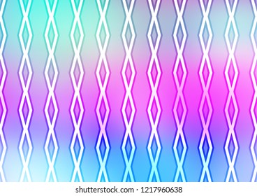 Light Multicolor, Rainbow vector backdrop with lines, cubes. Modern geometric abstract illustration with lines, squares. Pattern for websites, landing pages.