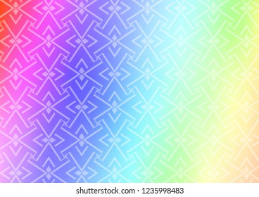 Light Multicolor, Rainbow vector backdrop with long lines. Modern geometrical abstract illustration with staves. Backdrop for TV commercials.