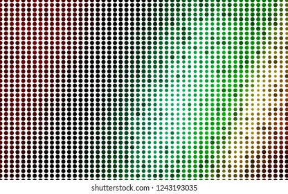 Light Multicolor, Rainbow vector backdrop with dots. Modern abstract illustration with colorful water drops. Pattern of water, rain drops.