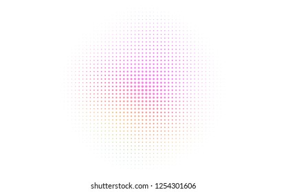 Light Multicolor, Rainbow vector backdrop with dots. Abstract illustration with colored bubbles in nature style. Template for your brand book.