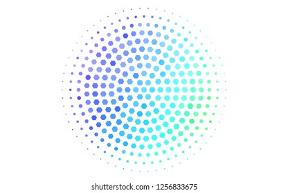 Light Multicolor, Rainbow vector backdrop with hexagons. Illustration of colored hexagons on white surface. Beautiful design for your business advert.