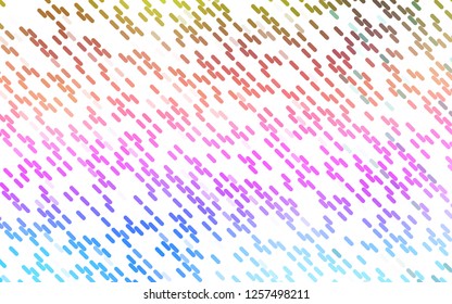 Light Multicolor, Rainbow vector backdrop with long lines. Blurred decorative design in simple style with lines. Best design for your ad, poster, banner.