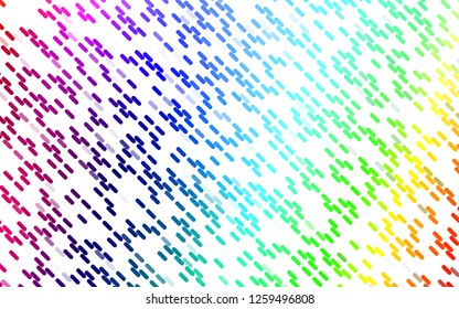 Light Multicolor, Rainbow vector backdrop with long lines. Blurred decorative design in simple style with lines. Backdrop for TV commercials.