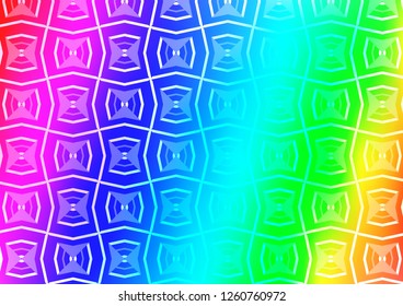 Light Multicolor, Rainbow vector backdrop with long lines. Glitter abstract illustration with colored sticks. Pattern for ads, posters, banners.