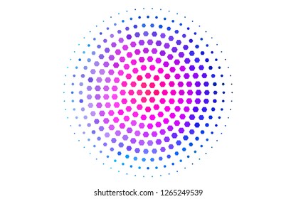 Light Multicolor, Rainbow vector backdrop with hexagons. Illustration of colored hexagons on white surface. Pattern can for your ad, booklets.