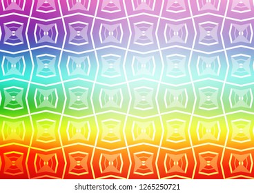 Light Multicolor, Rainbow vector backdrop with long lines. Blurred decorative design in simple style with lines. Pattern for ads, posters, banners.