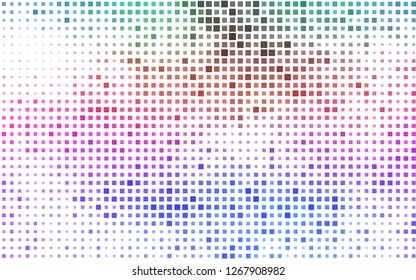 Light Multicolor, Rainbow vector backdrop with rectangles, squares. Rectangles on abstract background with colorful gradient. Best design for your ad, poster, banner.