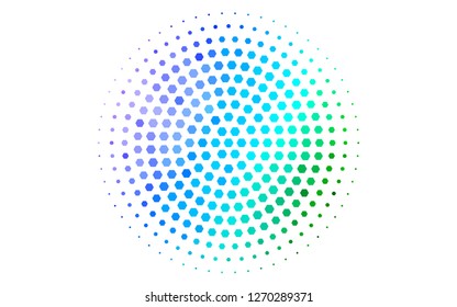 Light Multicolor, Rainbow vector backdrop with hexagons. Colorful hexagons on white backdrop. New template for your brand book.