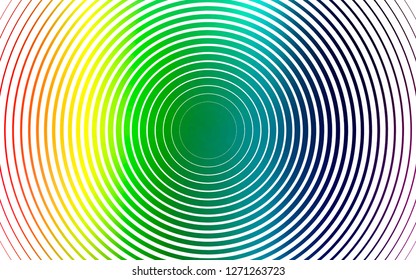 Light Multicolor, Rainbow vector backdrop with dots. Blurred decorative design in abstract style with bubbles. Template for your brand book.