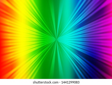 Light Multicolor, Rainbow vector backdrop with long lines. Modern geometrical abstract illustration with staves. Pattern for business booklets, leaflets.