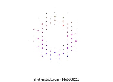 Light Multicolor, Rainbow vector backdrop with dots. Beautiful colored illustration with blurred circles in nature style. Design for business adverts.