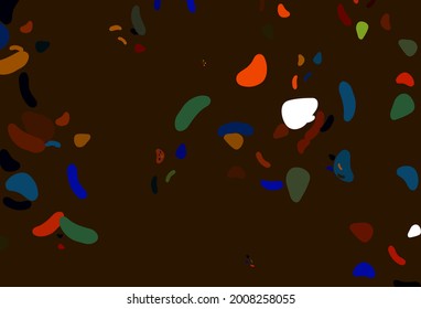 Light Multicolor, Rainbow vector backdrop with abstract shapes. Simple colorful illustration with abstract gradient shapes. Simple design for your web site.