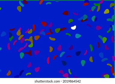 Light Multicolor, Rainbow vector backdrop with abstract shapes. Modern abstract illustration with colorful random forms. Background for a cell phone.