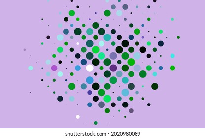 Light Multicolor, Rainbow vector backdrop with dots. Modern abstract illustration with colorful water drops. Pattern for beautiful websites.