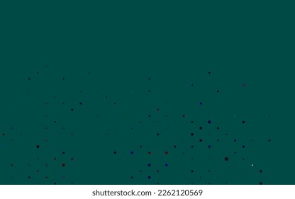 Light Multicolor, Rainbow vector backdrop with dots. Blurred decorative design in abstract style with bubbles. Pattern for ads, leaflets.