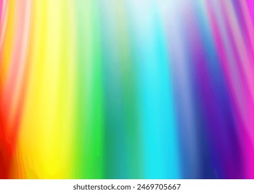 Light Multicolor, Rainbow vector backdrop with bent lines. Shining crooked illustration in marble style. A completely new template for your business design.