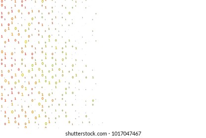 Light Multicolor, Rainbow vector background with signs of numerals. Illustration with Numeral symbols on abstract template. Best design for your ad, poster, banner of math college.