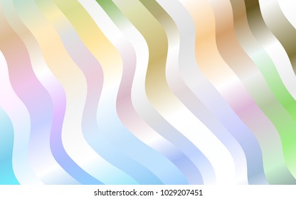 Light Multicolor, Rainbow vector background with lamp shapes. Creative illustration in halftone marble style with gradient. Brand-new design for your ads, poster, banner.