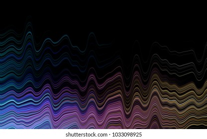 Light Multicolor, Rainbow vector background with bent lines. Shining illustration, which consist of blurred lines, circles. The elegant pattern for brand book.