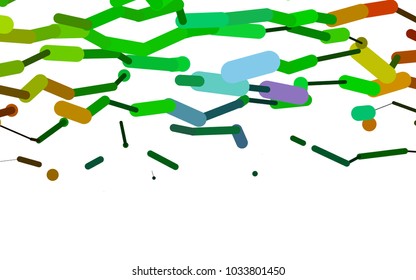 Light Multicolor, Rainbow vector background with straight lines. Glitter abstract illustration with colored sticks. Best design for your ad, poster, banner.
