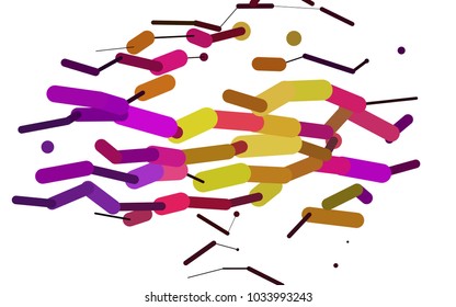 Light Multicolor, Rainbow vector background with straight lines. Modern geometrical abstract illustration with staves. The pattern can be used as ads, poster, banner for medicine.