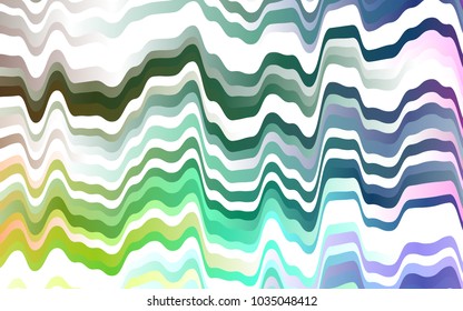 Light Multicolor, Rainbow vector background with curved circles. Blurred geometric sample with gradient bubbles.  The template for cell phone backgrounds.