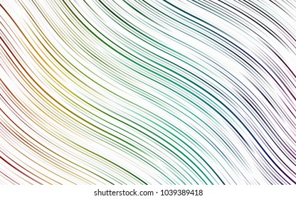Light Multicolor, Rainbow vector background with liquid shapes. A vague circumflex abstract illustration with gradient. The template for cell phone backgrounds.