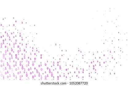 Light Multicolor, Rainbow vector background with signs of numerals. Illustration with Numeral symbols on abstract template. Template can be used as a background for ads of typography.