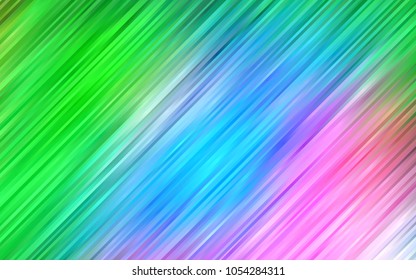 Light Multicolor, Rainbow vector background with bubble shapes. Shining illustration, which consist of blurred lines, circles. Pattern for your business design.