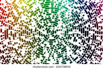 Light Multicolor, Rainbow vector background with curved circles. Glitter abstract illustration with wry lines. A completely new marble design for your business.