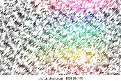 Light Multicolor, Rainbow vector background with straight lines. Modern geometrical abstract illustration with staves. The template can be used as a background.