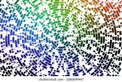 Light Multicolor, Rainbow vector background with abstract lines. Shining illustration, which consist of blurred lines, circles. A new texture for your  ad, booklets, leaflets.