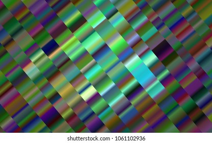 Light Multicolor, Rainbow vector background with straight lines. Lines on blurred abstract background with gradient. Best design for your ad, poster, banner.