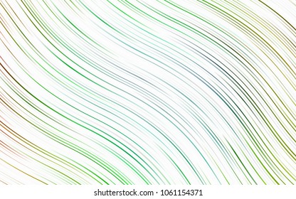 Light Multicolor, Rainbow vector background with bent ribbons. A vague circumflex abstract illustration with gradient. A completely new template for your business design.