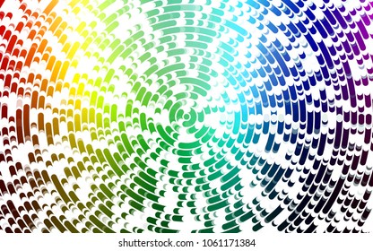 Light Multicolor, Rainbow vector background with lamp shapes. An elegant bright illustration with gradient. Textured wave pattern for backgrounds.