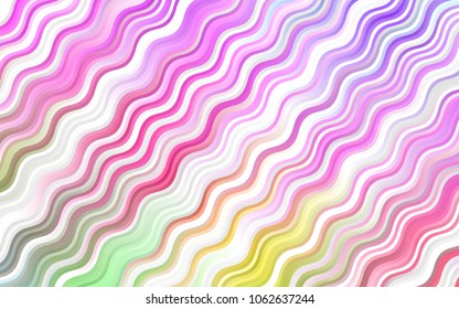 Light Multicolor, Rainbow vector background with abstract lines. Glitter abstract illustration with wry lines. The best blurred design for your business.