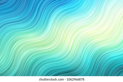 Light Multicolor, Rainbow vector background with bent lines. An elegant bright illustration with gradient. A completely new template for your business design.