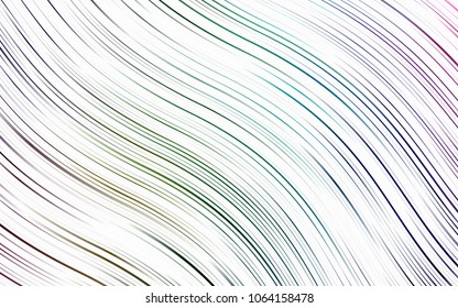 Light Multicolor, Rainbow vector background with bent ribbons. Creative geometric illustration in marble style with gradient. Textured wave pattern for backgrounds.
