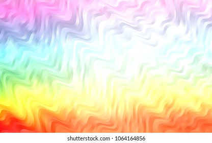 Light Multicolor, Rainbow vector background with abstract lines. A completely new color illustration in marble style. The template for cell phone backgrounds.