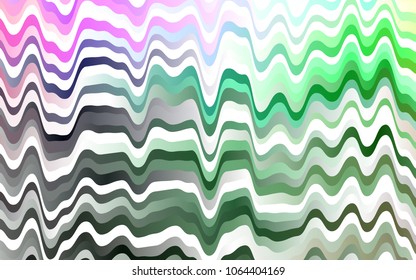Light Multicolor, Rainbow vector background with abstract lines. Shining crooked illustration in marble style. Textured wave pattern for backgrounds.