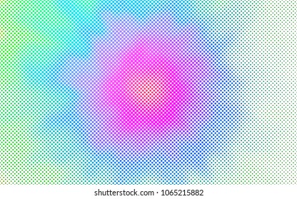 Light Multicolor, Rainbow vector  background with dots. Beautiful colored illustration with blurred circles in nature style. The pattern can be used for beautiful websites.