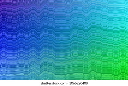Light Multicolor, Rainbow vector background with abstract lines. Geometric illustration in marble style with gradient.  Marble style for your business design.