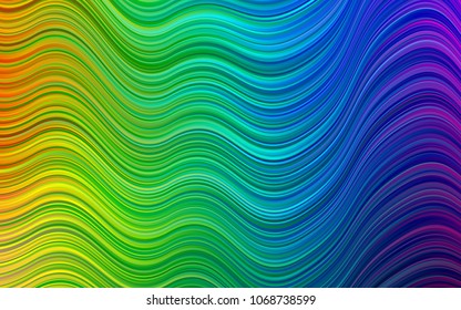 Light Multicolor, Rainbow vector background with lava shapes. A sample with blurred bubble shapes. A new texture for your  ad, booklets, leaflets.