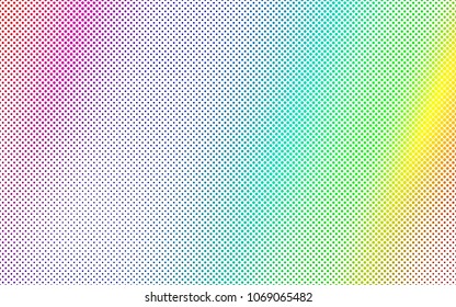 Light Multicolor, Rainbow vector  background with dots. Abstract illustration with colored bubbles in nature style. The pattern can be used for ads, leaflets of liquid.