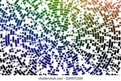 Light Multicolor, Rainbow vector background with bubble shapes. Shining illustration, which consist of blurred lines, circles. A completely new marble design for your business.