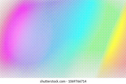 Light Multicolor, Rainbow vector  background with dots. Beautiful colored illustration with blurred circles in nature style. New design for ad, poster, banner of your website.