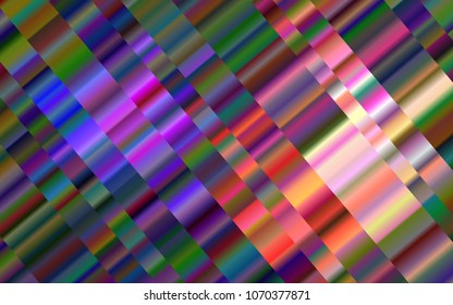 Light Multicolor, Rainbow vector background with straight lines. Modern geometrical abstract illustration with staves. The pattern can be used as ads, poster, banner for commercial.